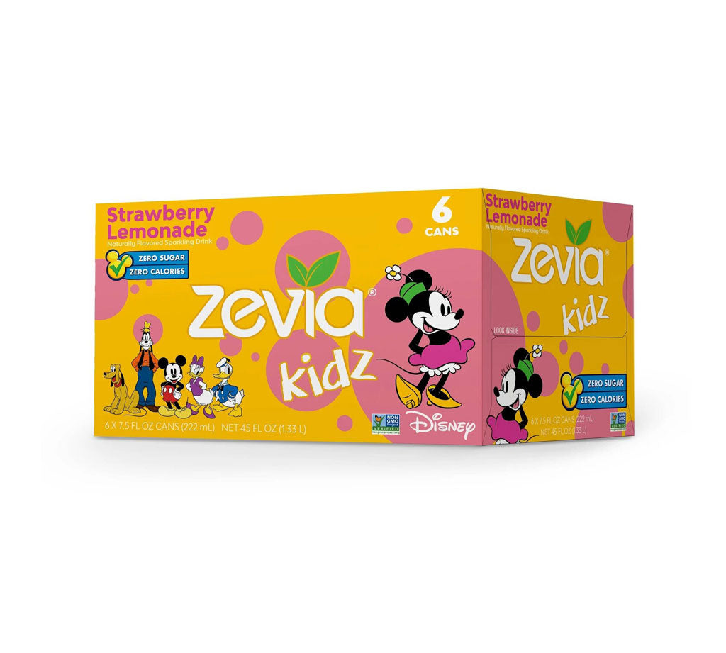 Zevia Kidz Strawberry Lemonade Zero Calorie Soda