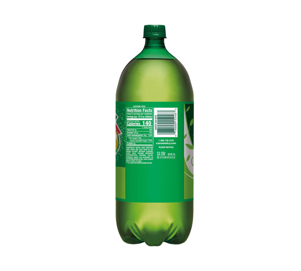 Canada Dry Ginger Ale - 2 L Bottle