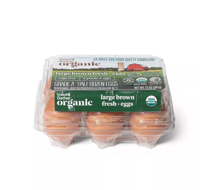 Organic Cage-Free Grade A Large Brown Eggs