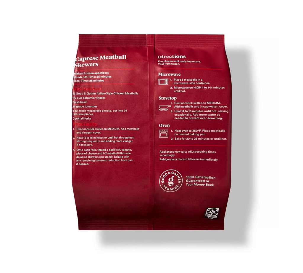 All Natural Italian-Style Chicken Meatballs