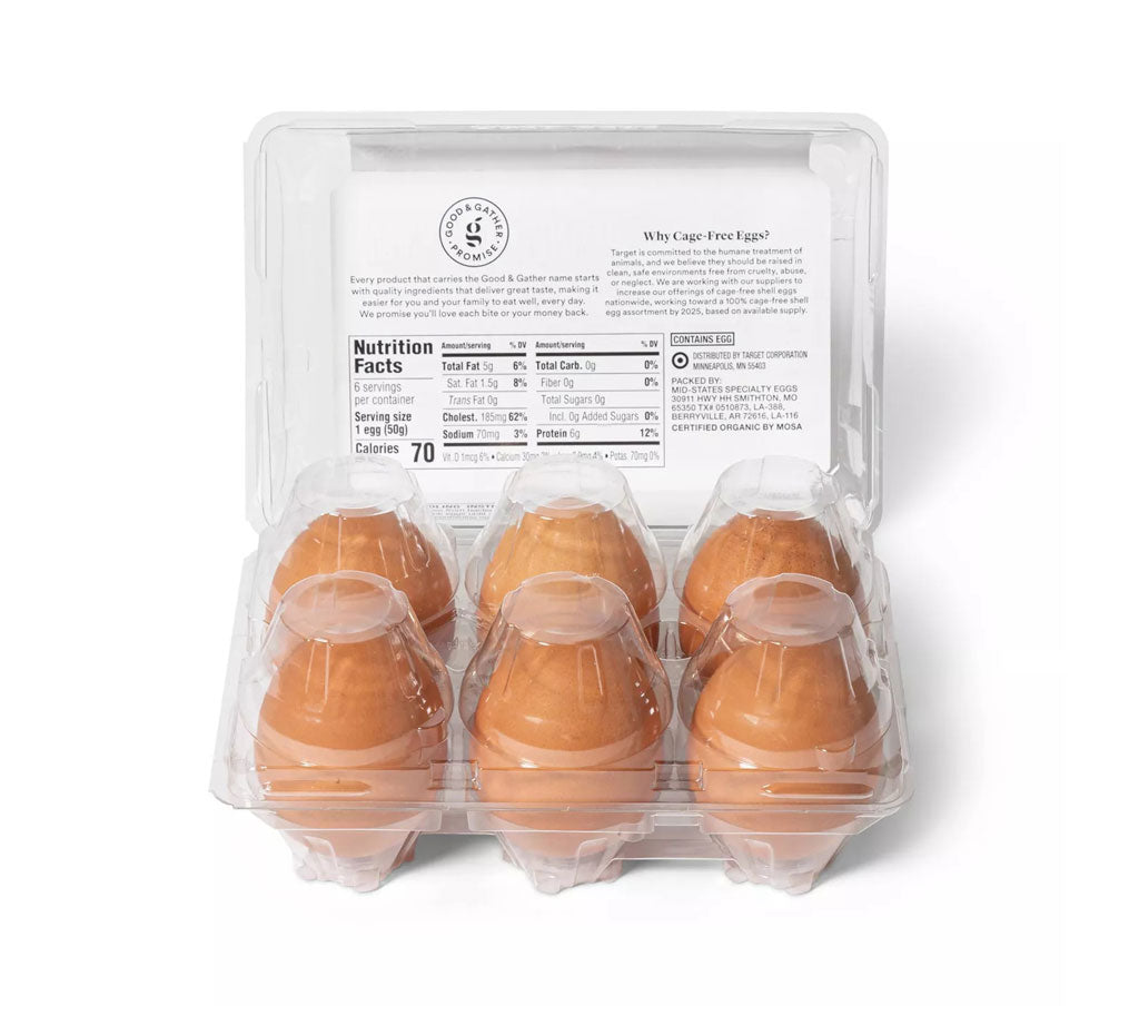Organic Cage-Free Grade A Large Brown Eggs