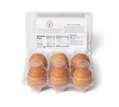 Organic Cage-Free Grade A Large Brown Eggs